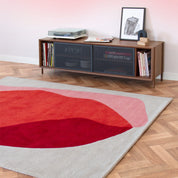 Tapis Jane 183x223cm, Laine de Nouvelle-Zélande, rouge
