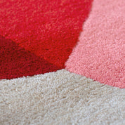 Tapis Jane 183x223cm, Laine de Nouvelle-Zélande, rouge