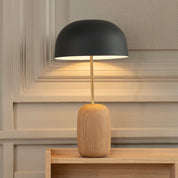 Nina table lamp, slate gray lampshade
