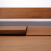 Bureau Honoré, noyer, laqué gris ardoise