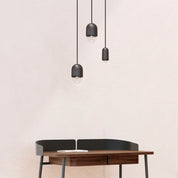 Suspension Luce Medium, chêne teinté noir