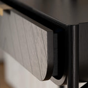 Marius console 100 cm, black stained oak