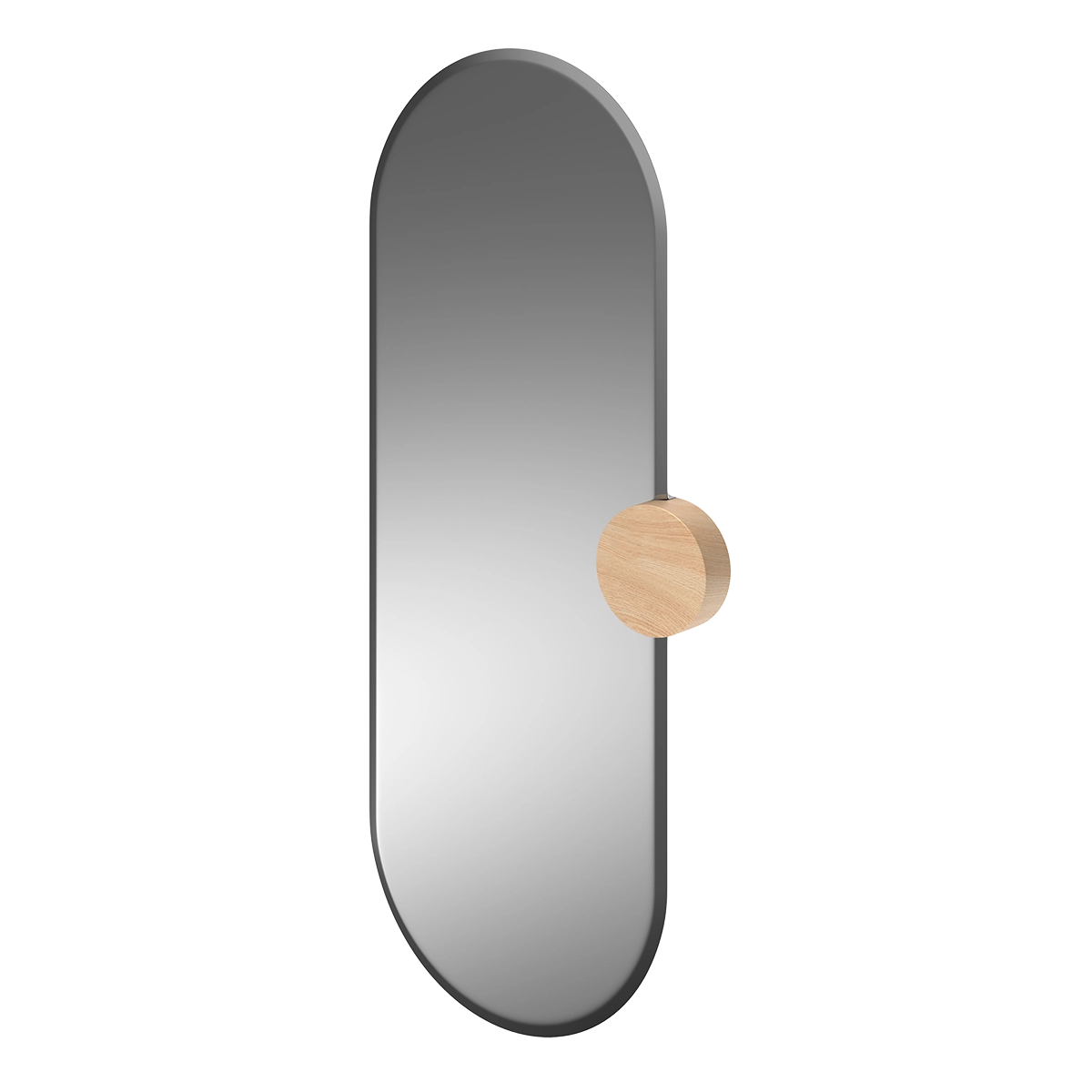 Sonia Mirror, natural glass, oak