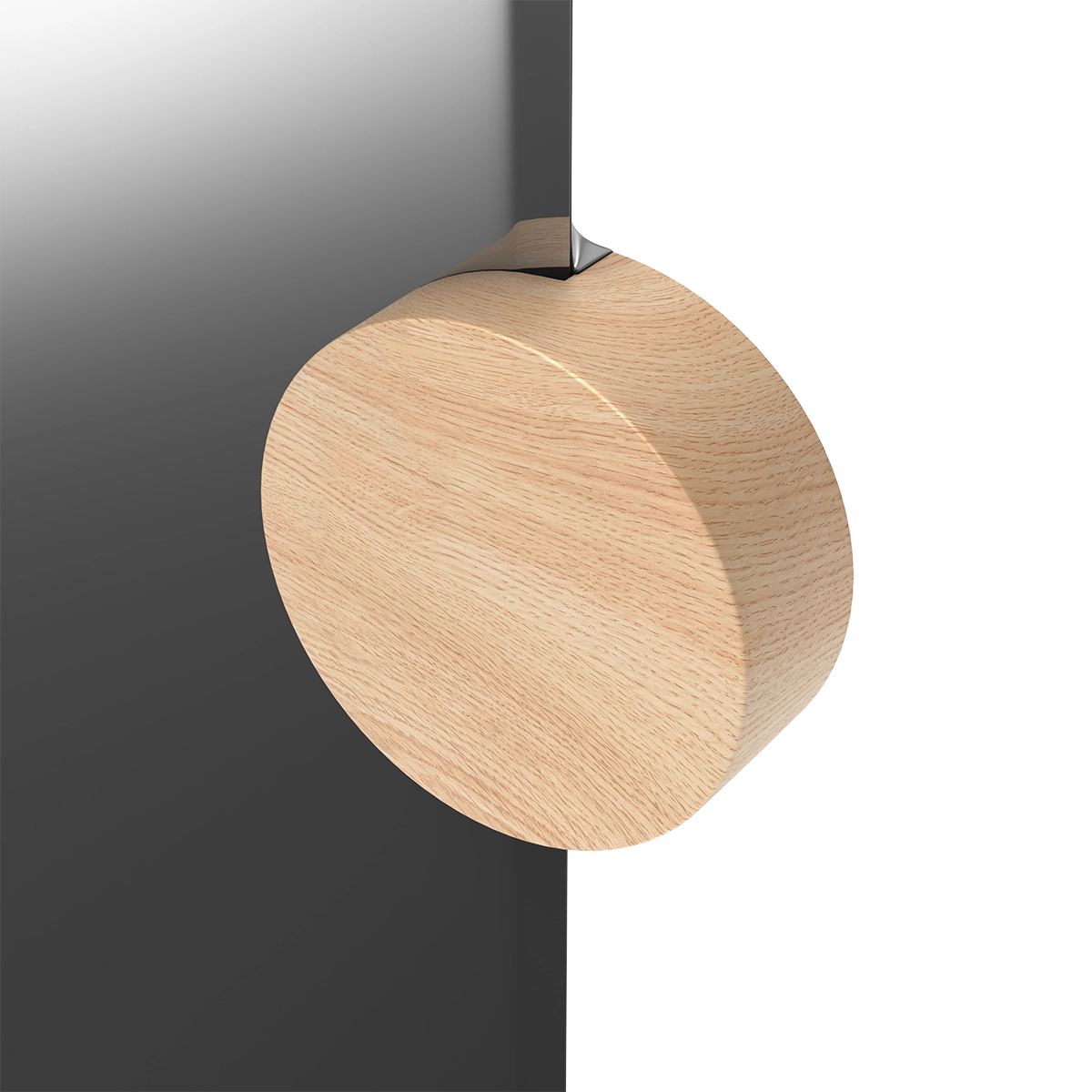 Sonia Mirror, natural glass, oak