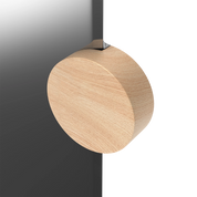 Sonia Mirror, natural glass, oak