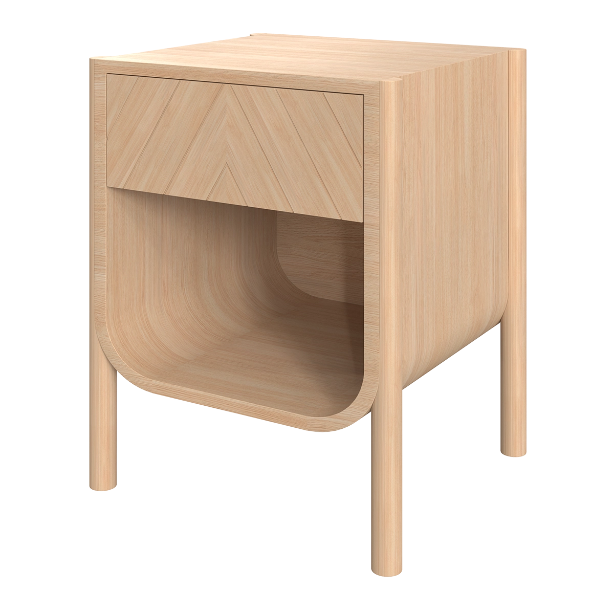 Chevet Marius chêne naturel