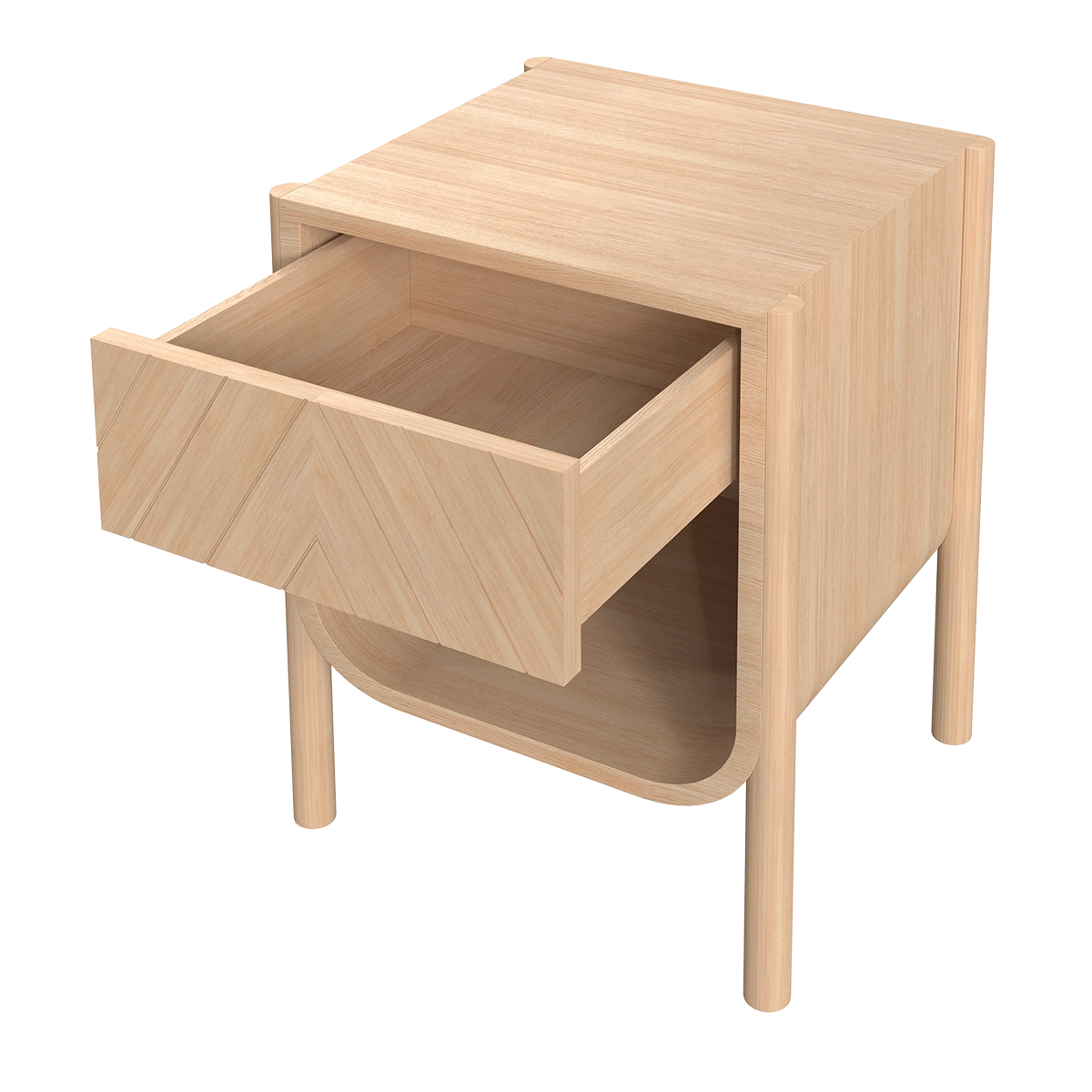 Chevet Marius chêne naturel