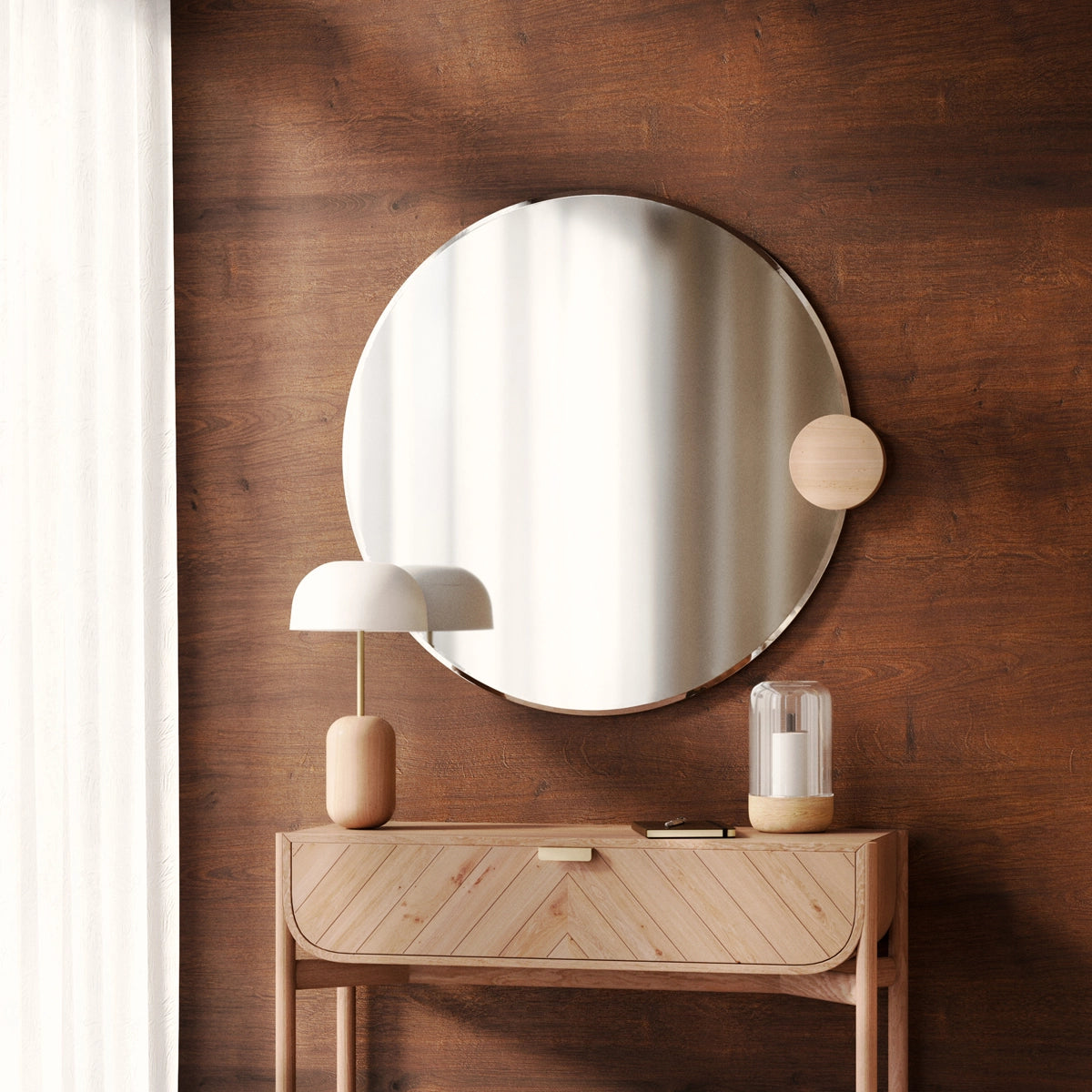 Nina table lamp, white lampshade