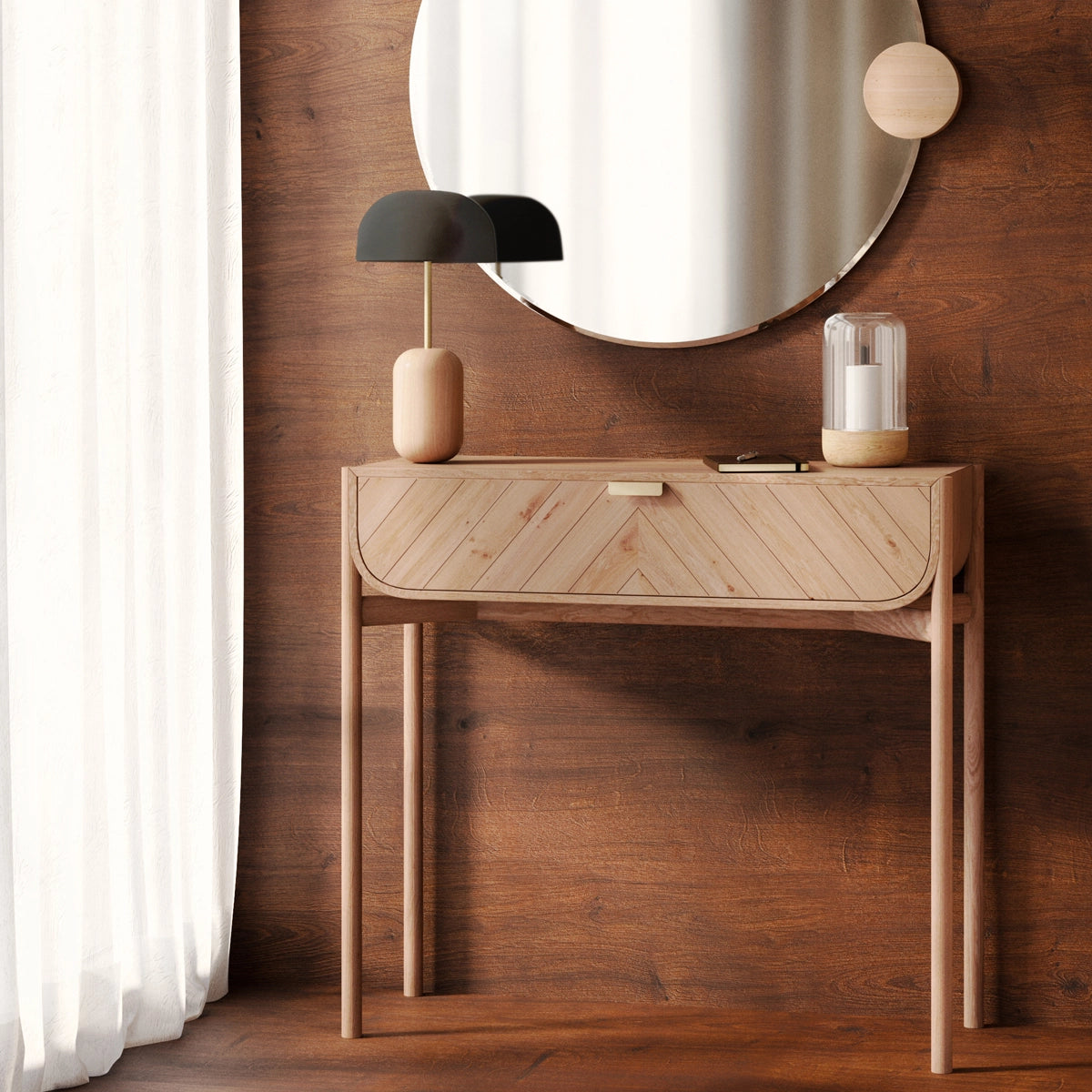 Nina table lamp, black lampshade