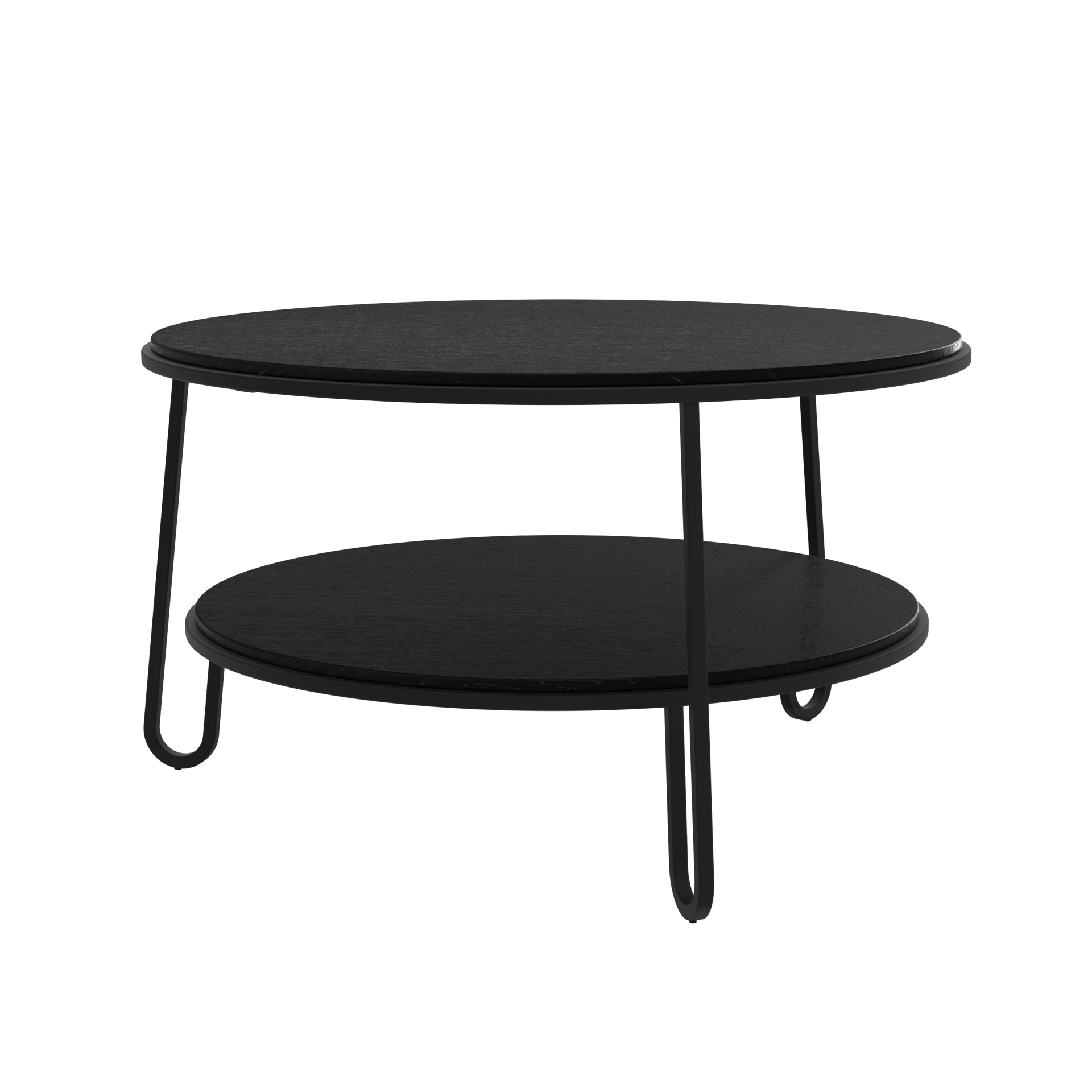 eugenie table basse 70 chene teinte noir noir mat 1