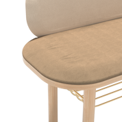 eustache banc chene camel beige 5