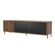 gabin buffet a tiroirs noyer gris ardoise 2