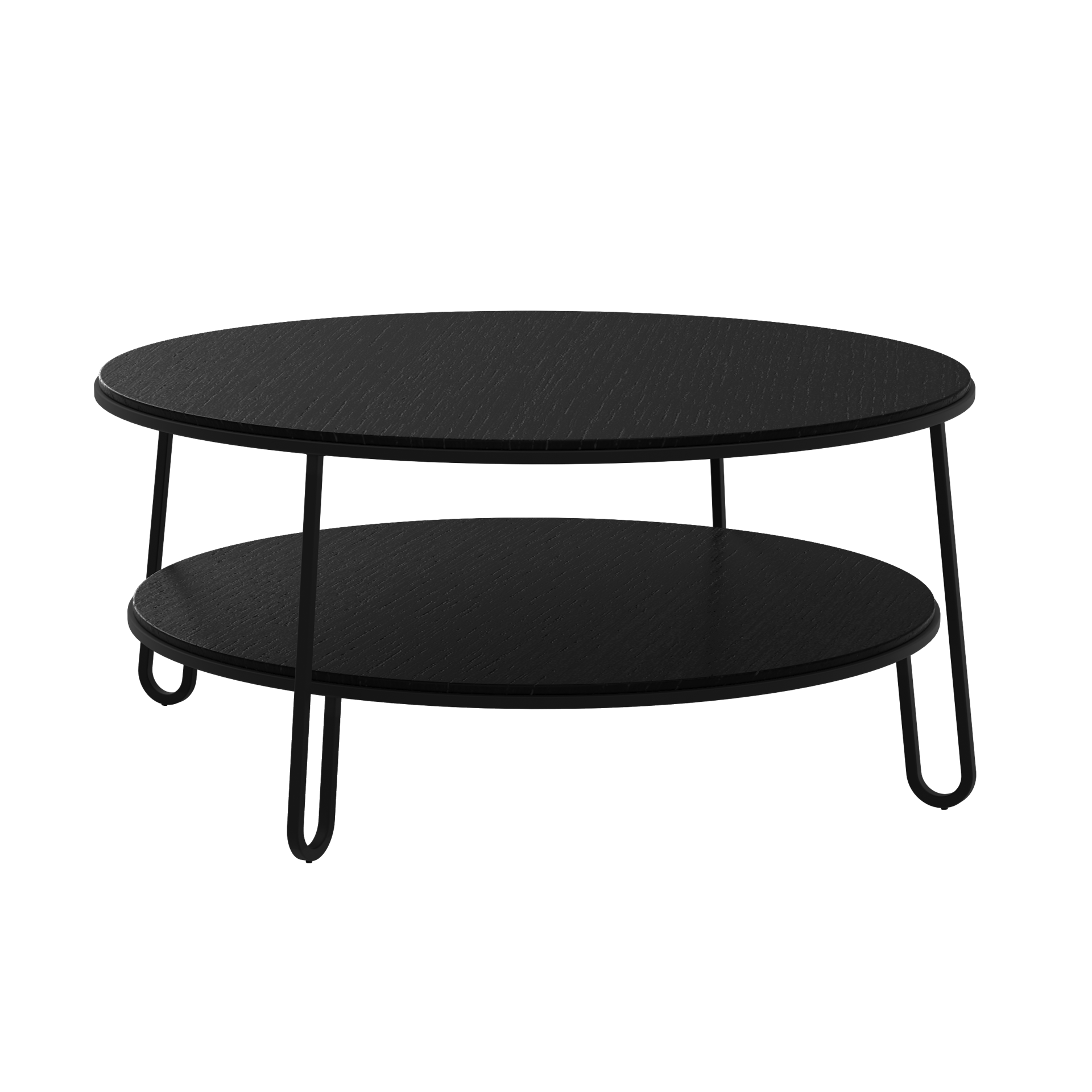 eugenie table basse 90 chene teinte noir noir mat 2