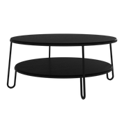eugenie table basse 90 chene teinte noir noir mat 1