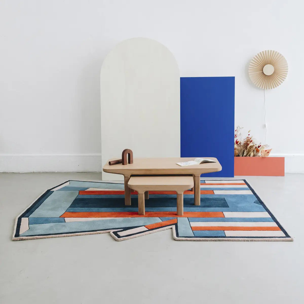 ines tapis bleu terracotta 4