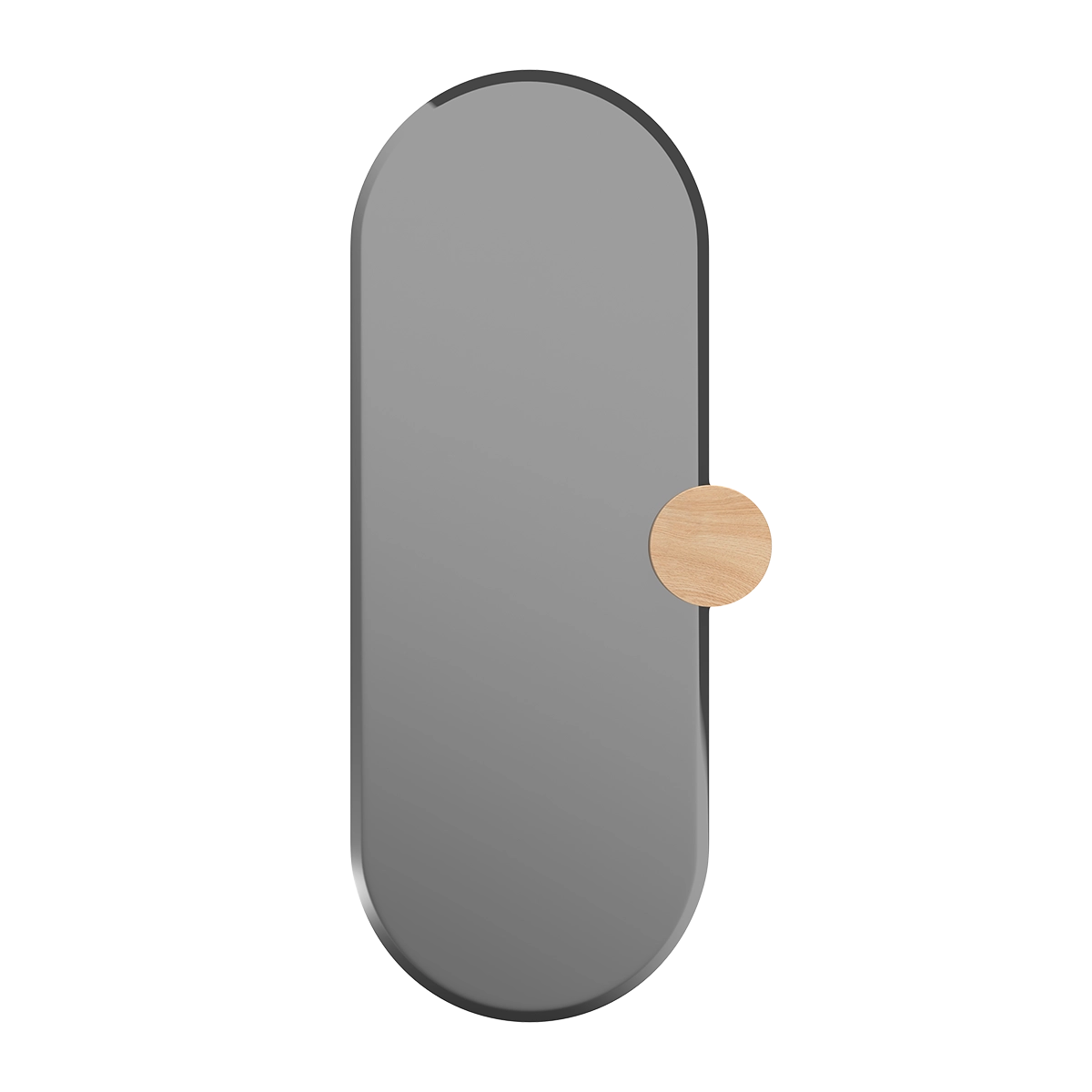 Sonia Mirror, natural glass, oak