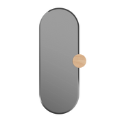 Sonia Mirror, natural glass, oak