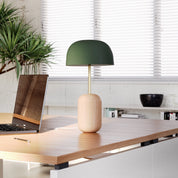 Nina table lamp, ashen green shade