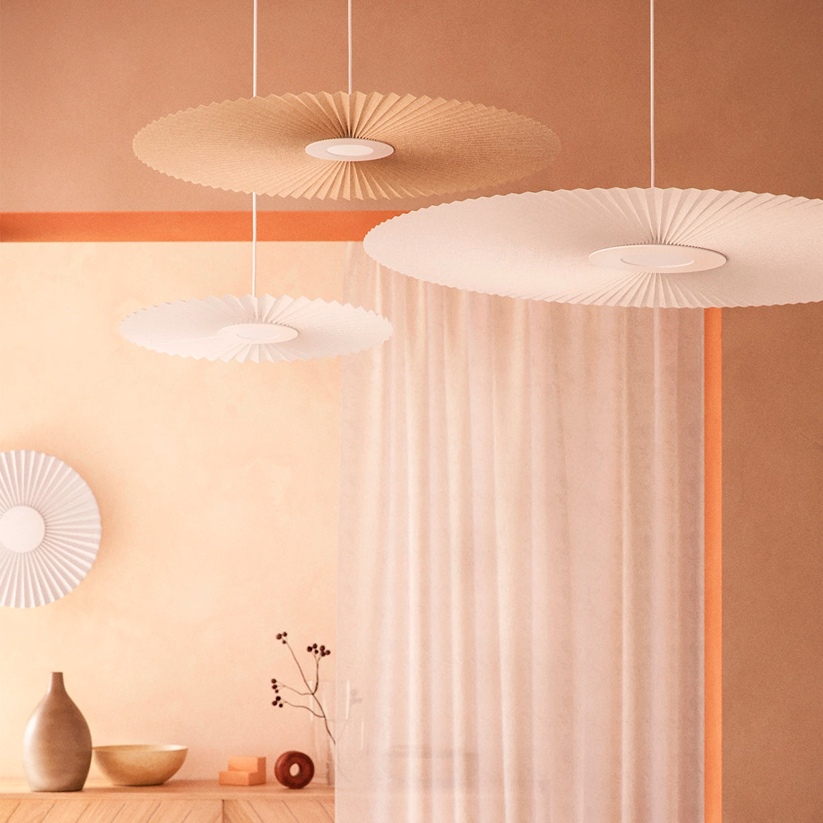 Suspension Carmen S 50cm, blanc