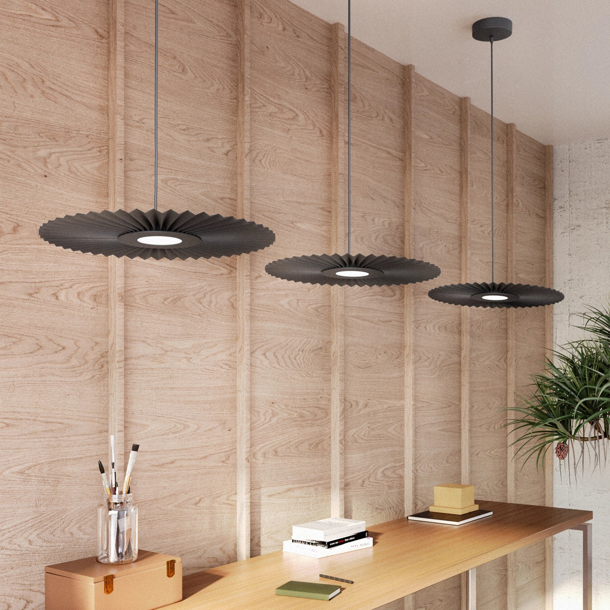 Suspension Carmen S 50cm, gris ardoise