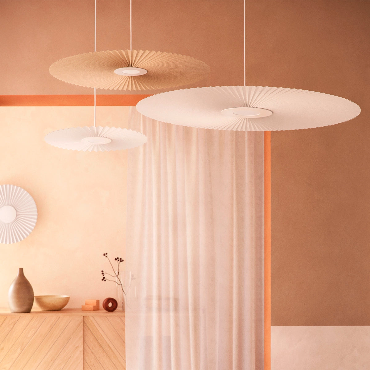Suspension Carmen L 120cm, blanc