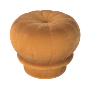 Pouf Claudie, Jaune Ambré