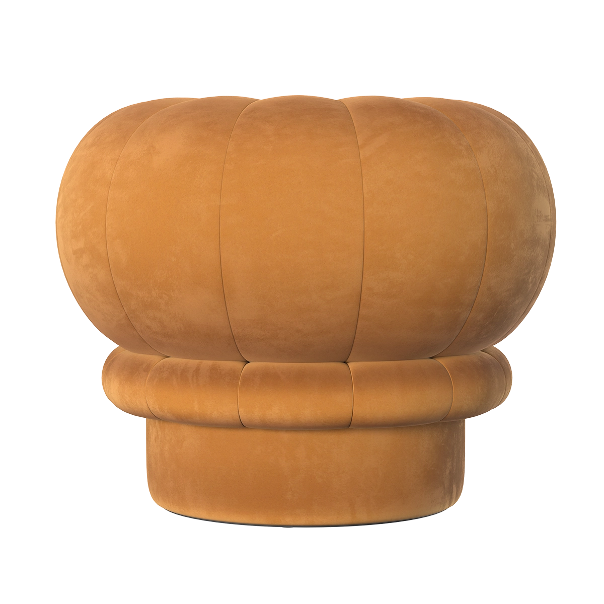Pouf Claudie, Jaune Ambré