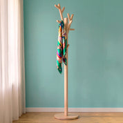Portemanteau sur pied 158cm Ambroise, chêne naturel