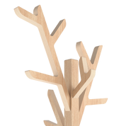 Portemanteau sur pied 158cm Ambroise, chêne naturel