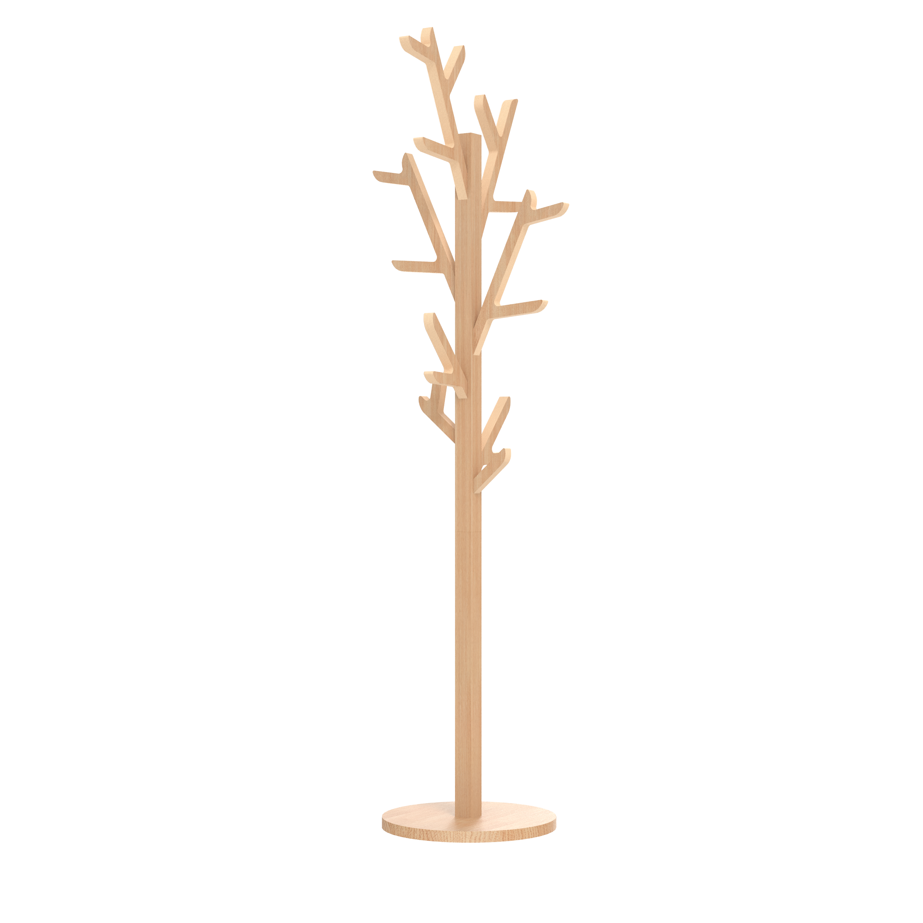 Portemanteau sur pied 180cm Ambroise, chêne naturel