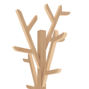 Portemanteau sur pied 180cm Ambroise, chêne naturel