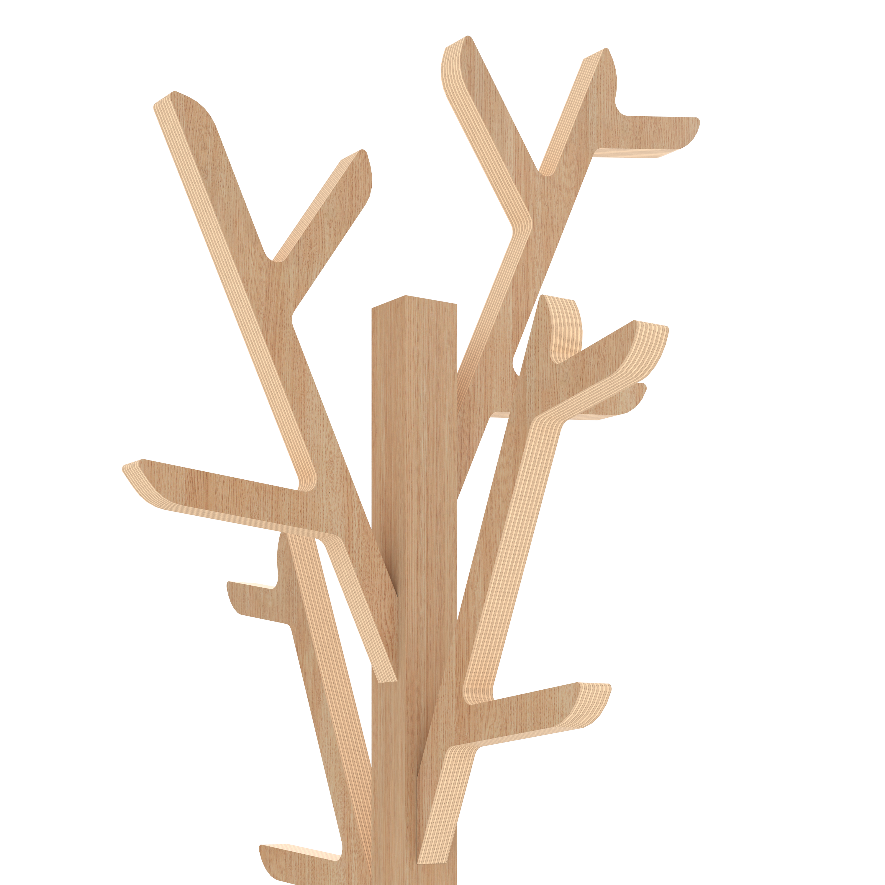 Portemanteau sur pied 180cm Ambroise, chêne naturel