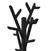 Portemanteau sur pied 180cm Ambroise, chêne noir