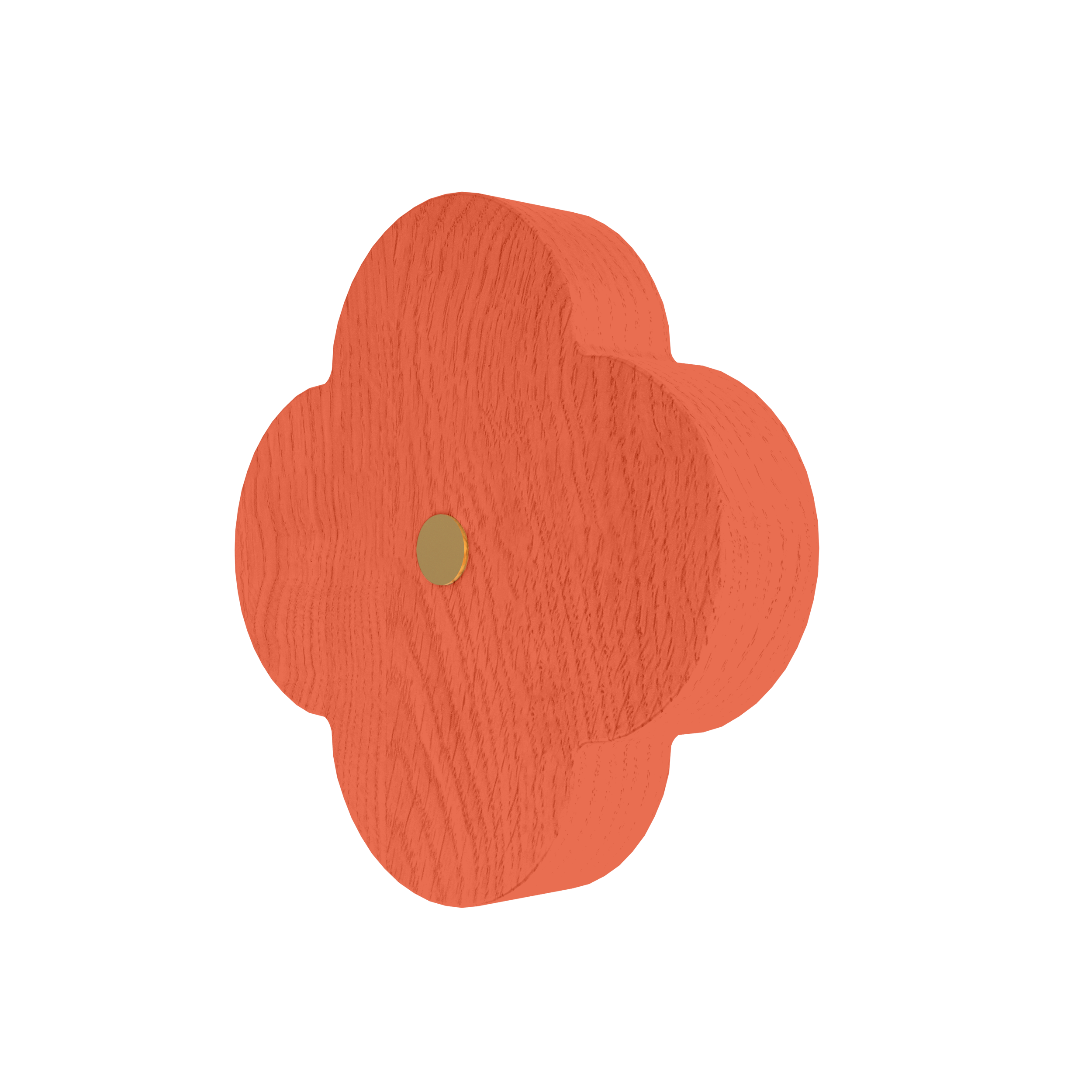 Patère Andrée S, frêne corail épicé