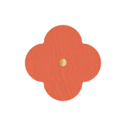 Patère Andrée S, frêne corail épicé