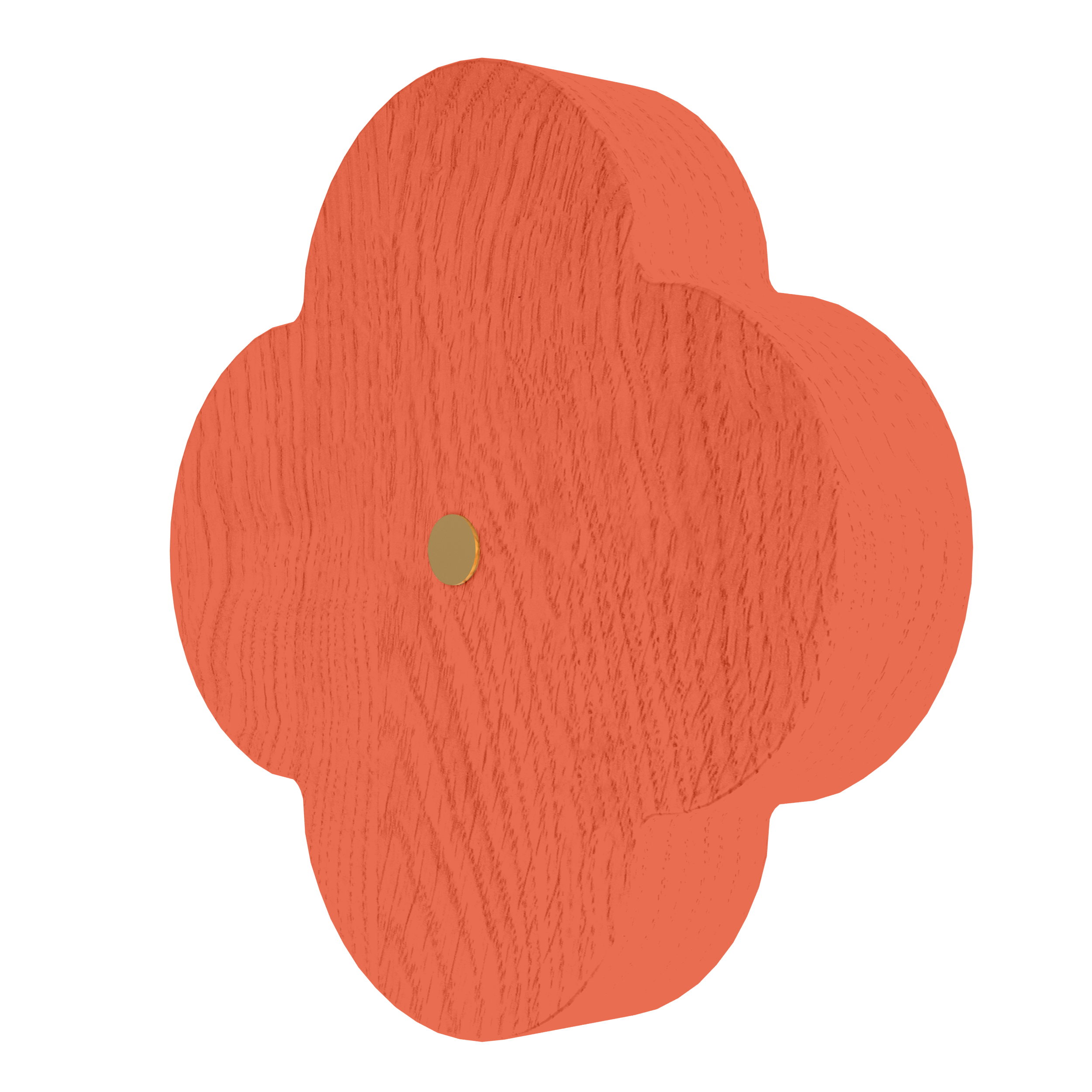 Patère Andrée L, frêne corail épicé
