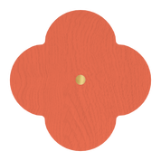 Patère Andrée L, frêne corail épicé
