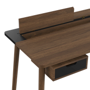 Bureau Honoré, chêne teinté/laqué noir