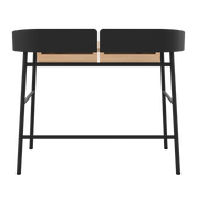 Bureau Victor, chêne naturel, métal noir