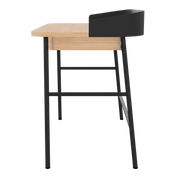 Bureau Victor, chêne naturel, métal noir