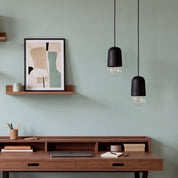 Suspension Luce Medium, chêne teinté noir