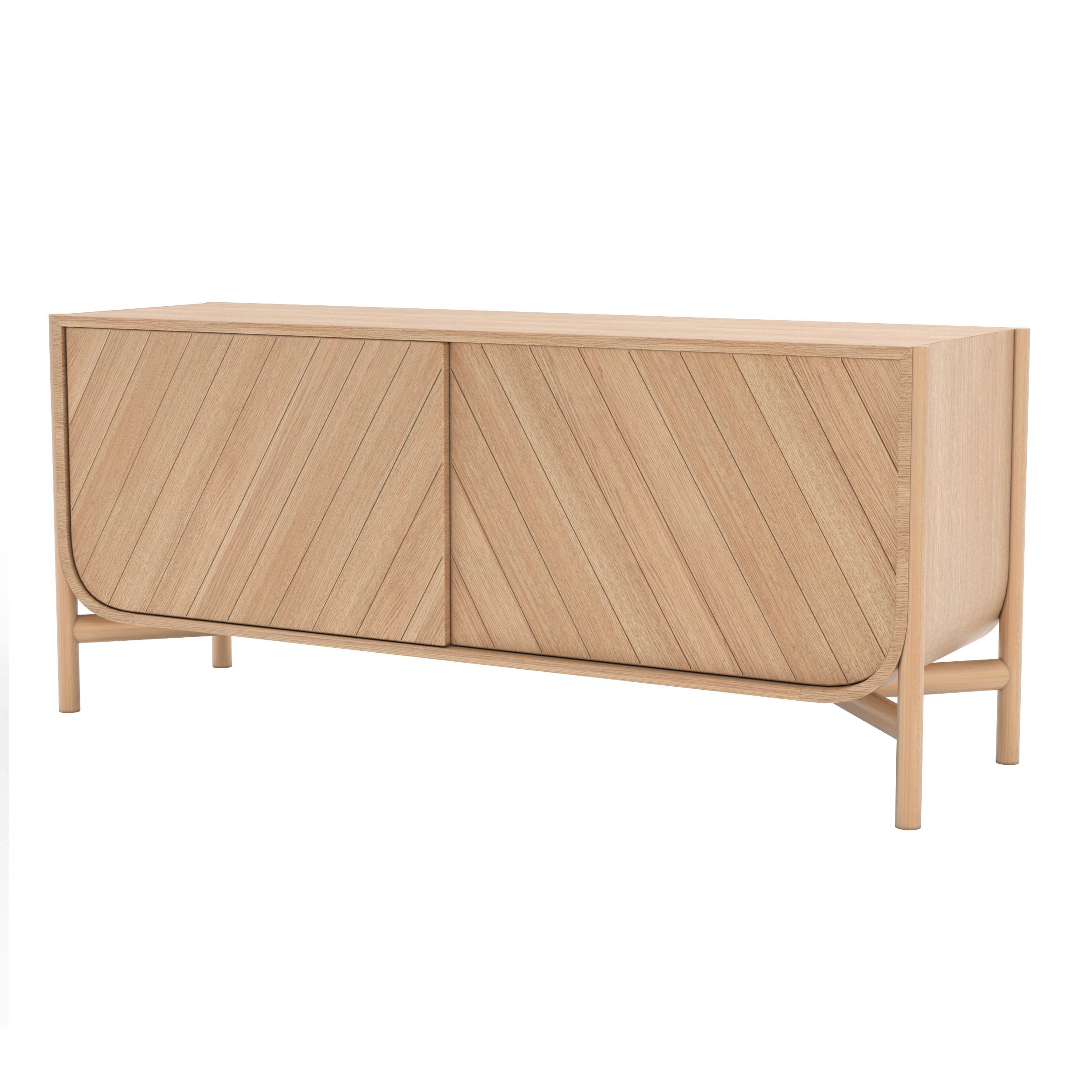 Buffet Marius 155 cm, chêne naturel