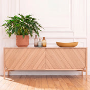 Buffet Marius 185 cm, chêne naturel