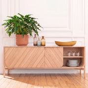 Buffet Marius 185 cm, chêne naturel