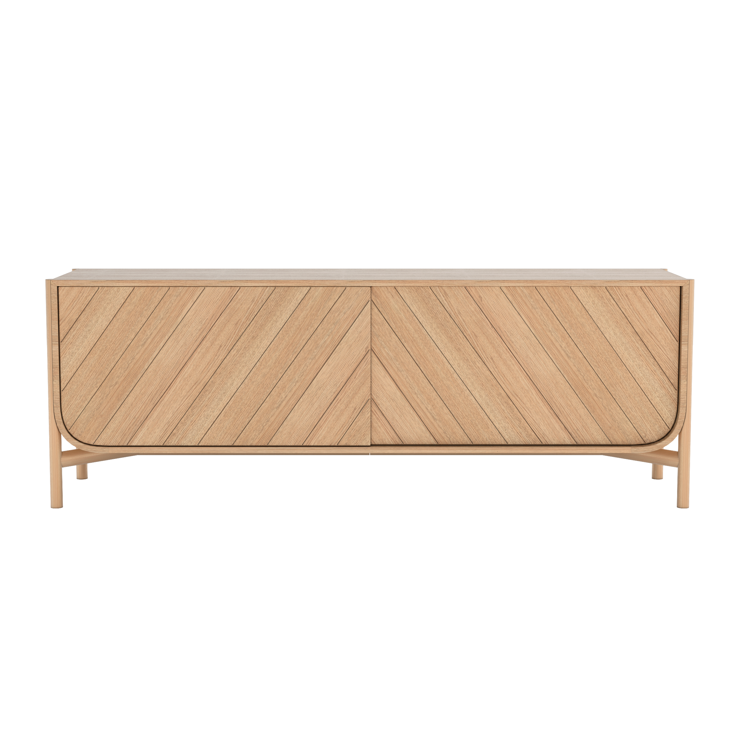 Buffet Marius 185 cm, chêne naturel