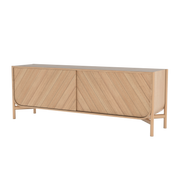 Buffet Marius 185 cm, chêne naturel