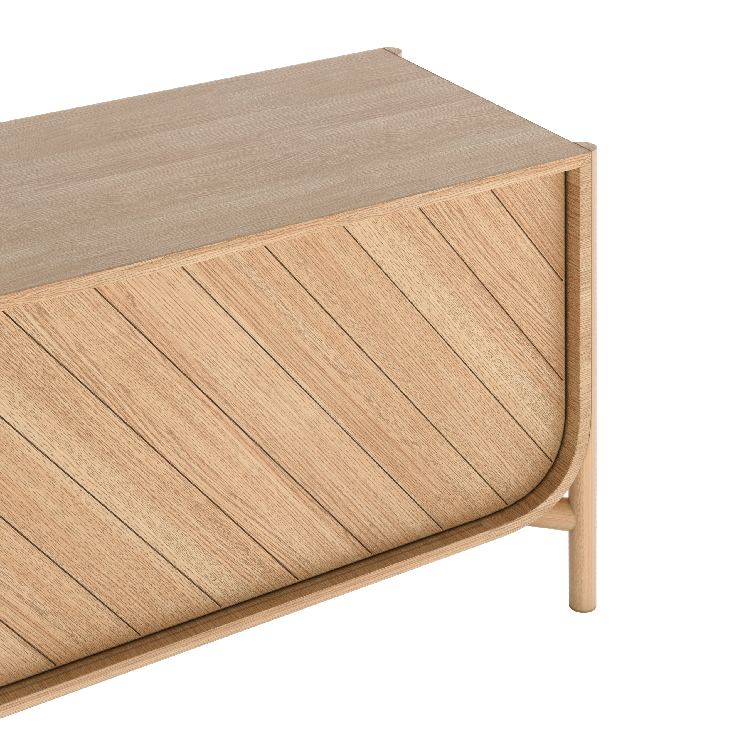 Buffet Marius 185 cm, chêne naturel