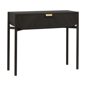 Console Marius 100 cm, chêne teinté noir