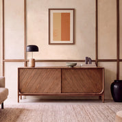 Buffet Marius 155 cm, chêne teinté