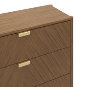 Commode à trois tiroirs Marius, chêne teinté